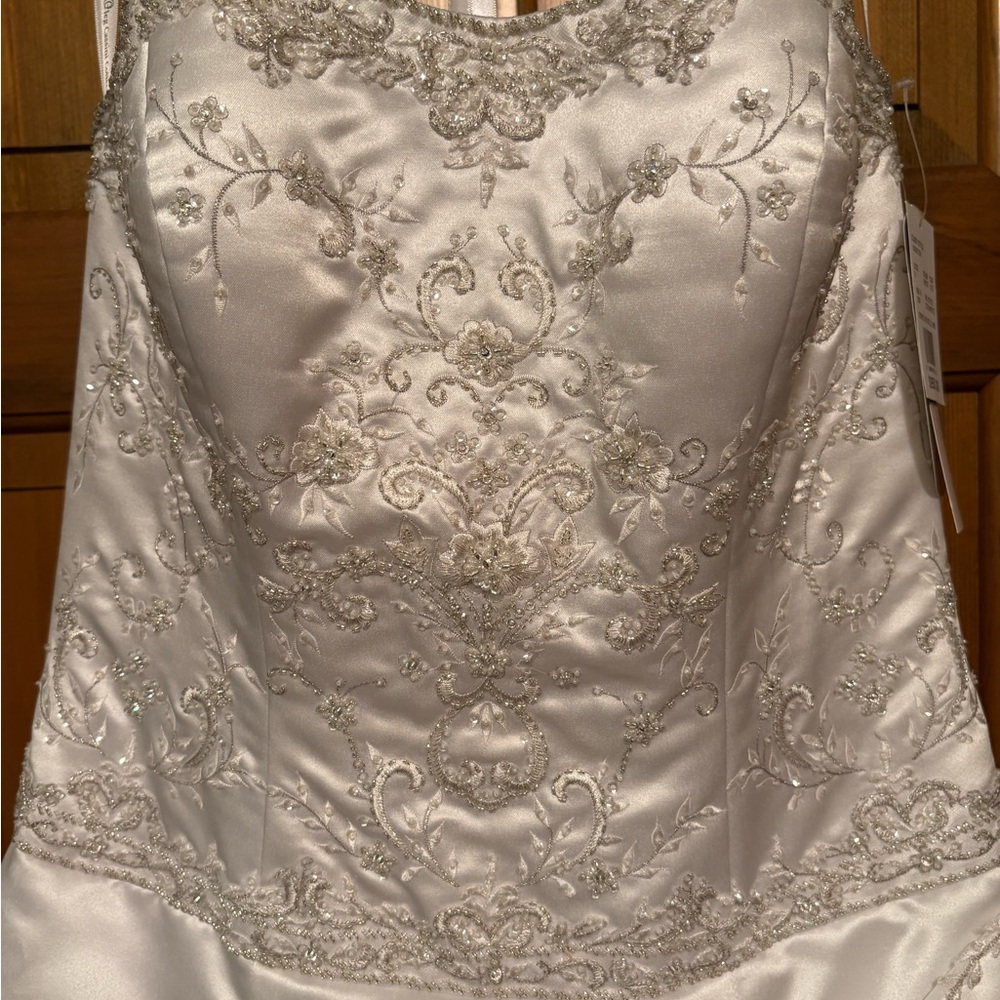 Elegant White Beaded Gown